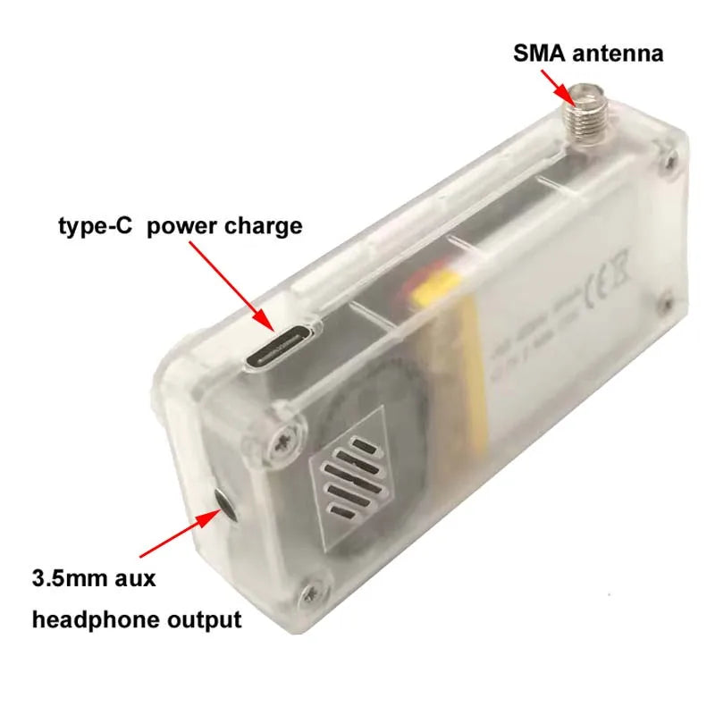 New SI4732 Mini Pocket  0.5-108mhz SSB AM FM SW MW All Band Receiver Radio In Colorful Shell