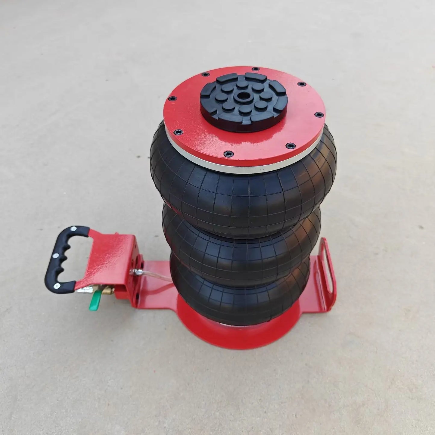 3 Tons Pneumatic Car Jack Triple-bag Air Jack Hand-end Type Car Lifting Equipment Garage Repair Shop Car Jack 15CM-40CM