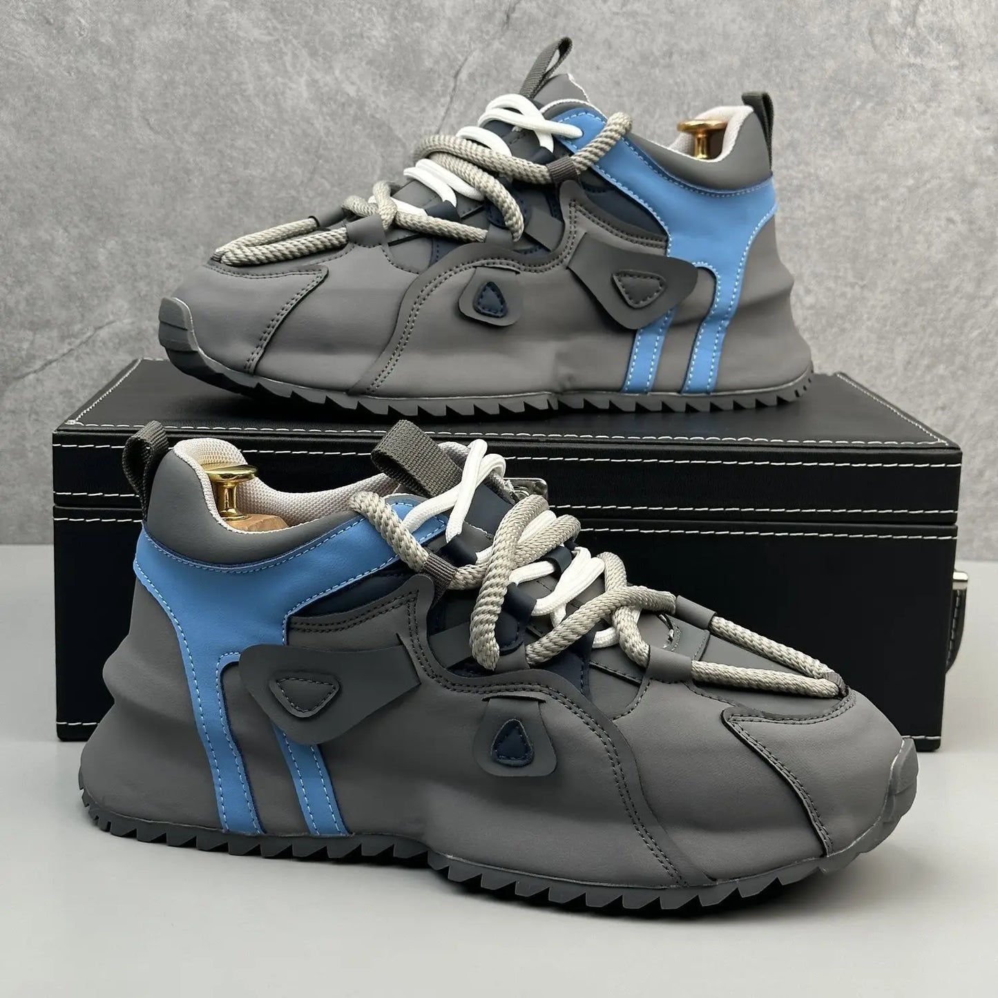 Chunky Sneakers Mens Designer Cover Bottom Sport Shoes Fashion Casual Microfiber Leather Upper Increased Internal Platform Shoes