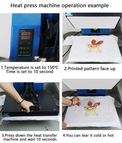 Color Fluid Painting Ironing Sticker Clothes DTF Fashion T-shirt Hoodie DIY Jacket Patch Hot Paste Paper Waterproof