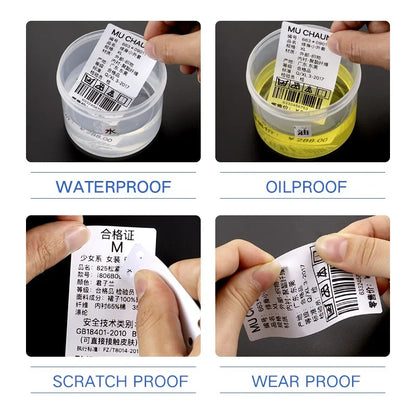 10 Rolls Niimbot B1 B21 B3S Thermal Lable Tape 5 Rolls 40mm 50mm Price Label Maker Sticker for Niimbot Printer Waterproof Paper