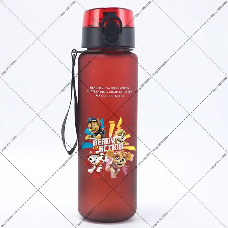 Paw Patrol 650ML Water Bottles Cartoon Anime Pattern Printed Sports Bottle Women Men Outdoor Fashion Cup Birthday Party Gifts