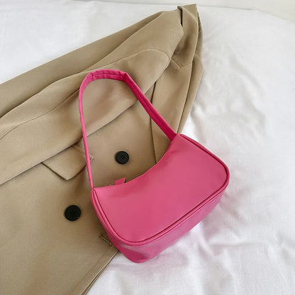 PU Candy Color Mini Handbag Women Shoulder Bag Girls Small Hand Bag Key Phone Pouch Coin Purse Card Bags Card Holder for Women