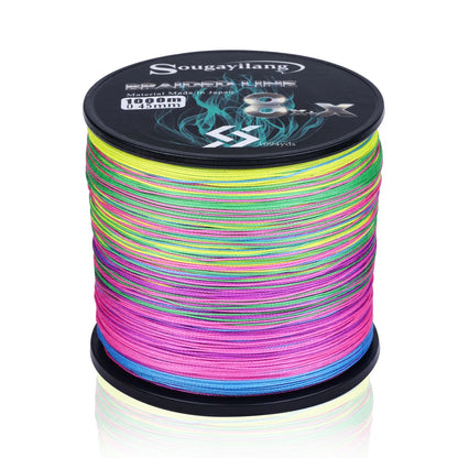 Sougayilang 9 Strands Strong PE Fishing Line Wires 300M 500M 1000M  Strong Abrasion Resistance Multifilament Fishing Line