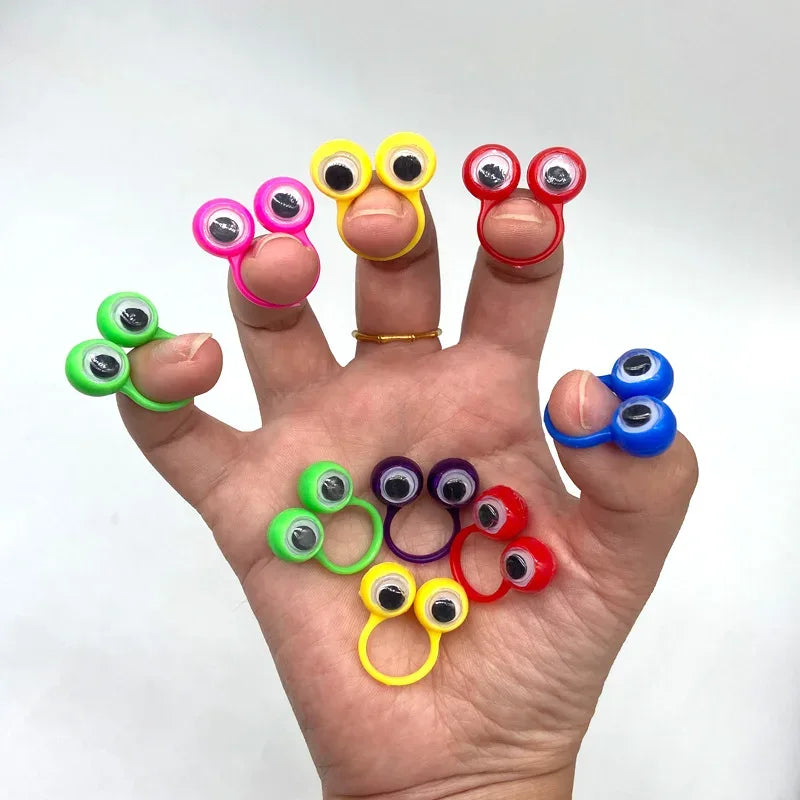 5/10/20Pcs Active Eye Ring Children Parent-child Props Cool Practical Jokes Finger Toys personality Event Giveaway Gags Gifts