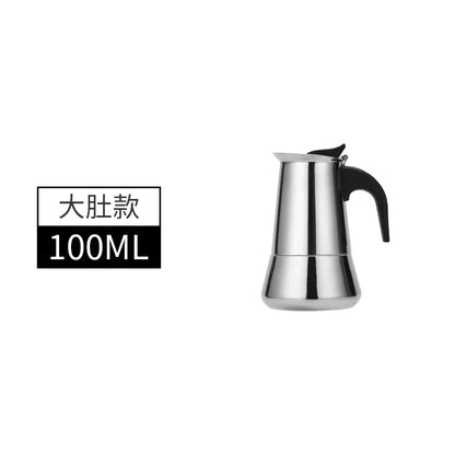 Explosions Stainless Steel Mocha Pot European Coffee Cup Portable Electric Coffee Pot Spot Wholesale