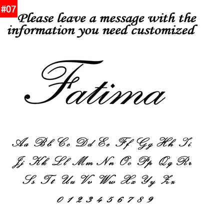 Customized Name Letter Necklace Personalized Stainless Steel Simple Pendant Clavicle Chain Women's Jewelry Valentine's Day Gift