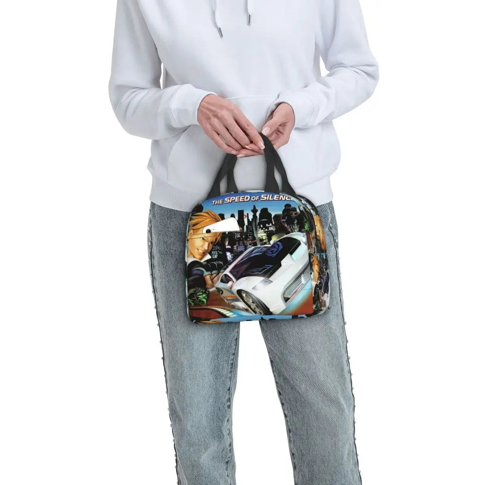 Custom Hot Wheels For Fans Thermal Insulated Lunch Bag Cartoon Sport Car Portable Lunch Container Travel Multifunction Food Box