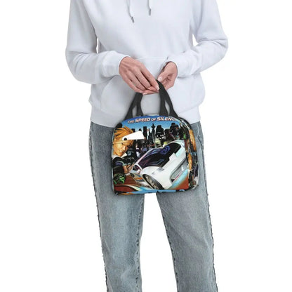 Custom Hot Wheels For Fans Thermal Insulated Lunch Bag Cartoon Sport Car Portable Lunch Container Travel Multifunction Food Box