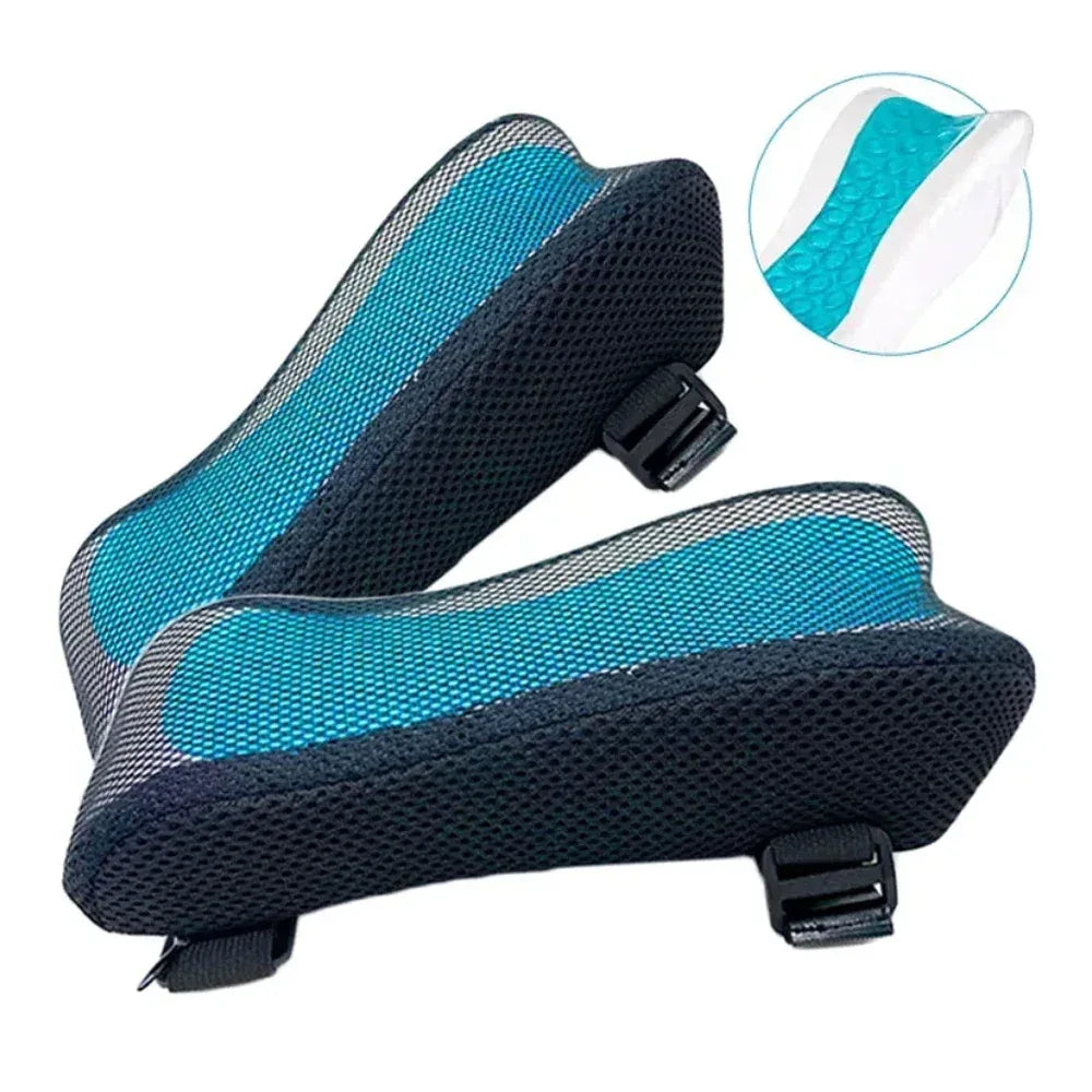Office Chair Arm Pads with Cooling Gel,Memory Foam Armrest Pads for Gaming Chair Arm Rest Covers for Desk Chair Armrest Cushions