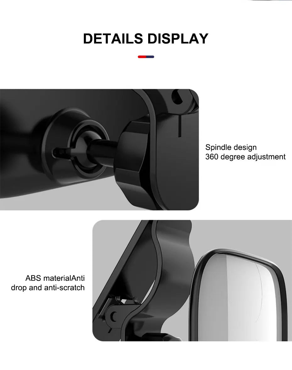 SEAMETAL Car Interior Baby Mirrors 120-Degree Wide Angle Rear View Mirror for Baby Children Safe Adjustable Car Observing Mirror