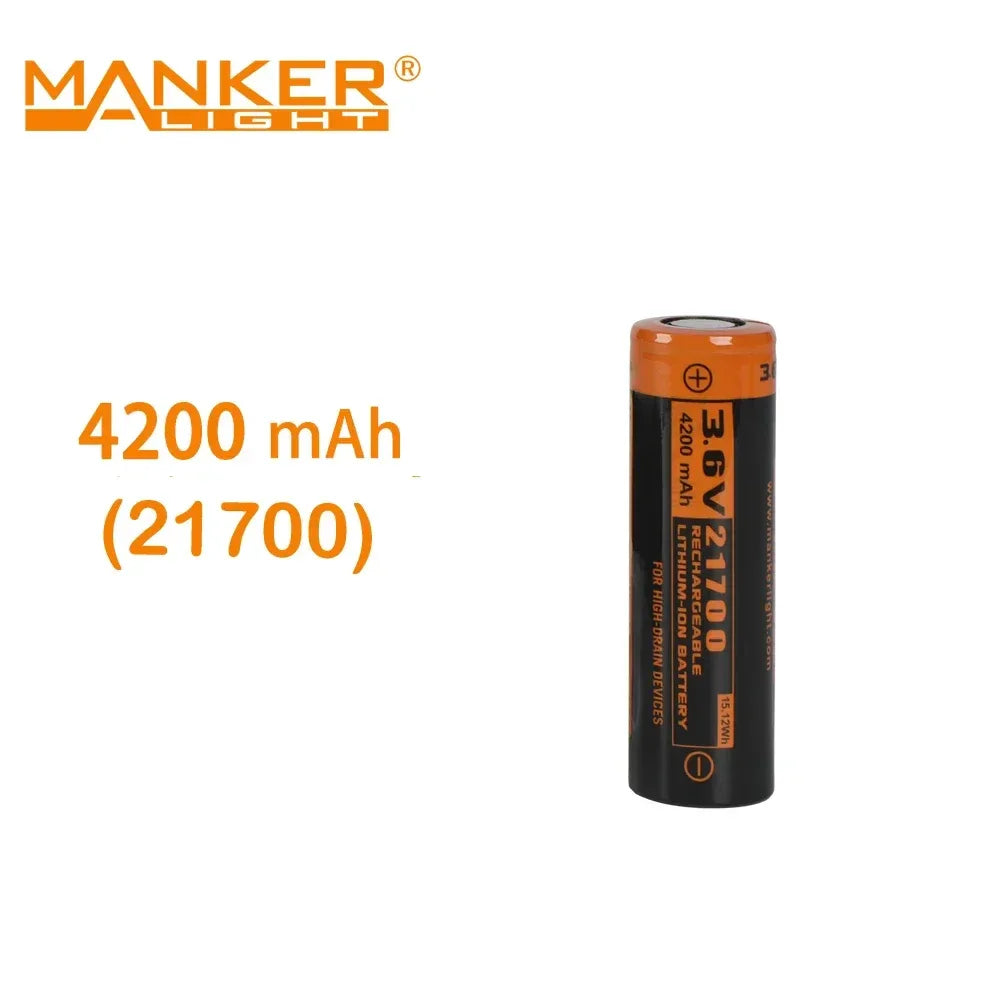 Manker 14500/18650/18350/21700 Battery for Flashlight