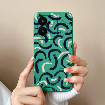 Case For Vivo Y22 Y22S Cover Camera Lens Protector For Vivo Y 22 Soft Liquid Silicone Cartoon Phone Back Covers For Women Man