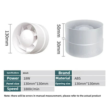 4 inch 220V Silent Ventilation Air Vents Ventilator Extractor Exhausted Extractor Fan Ventilator Bathroom Kitchen Washroom