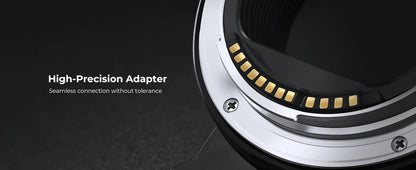 K&F CONCEPT EF to EOS R Adapter Auto Focus Lens Mount Adapter for Canon EF EF-S Lens to Canon EOS R/RF R3 R6 R50 Mount Cameras
