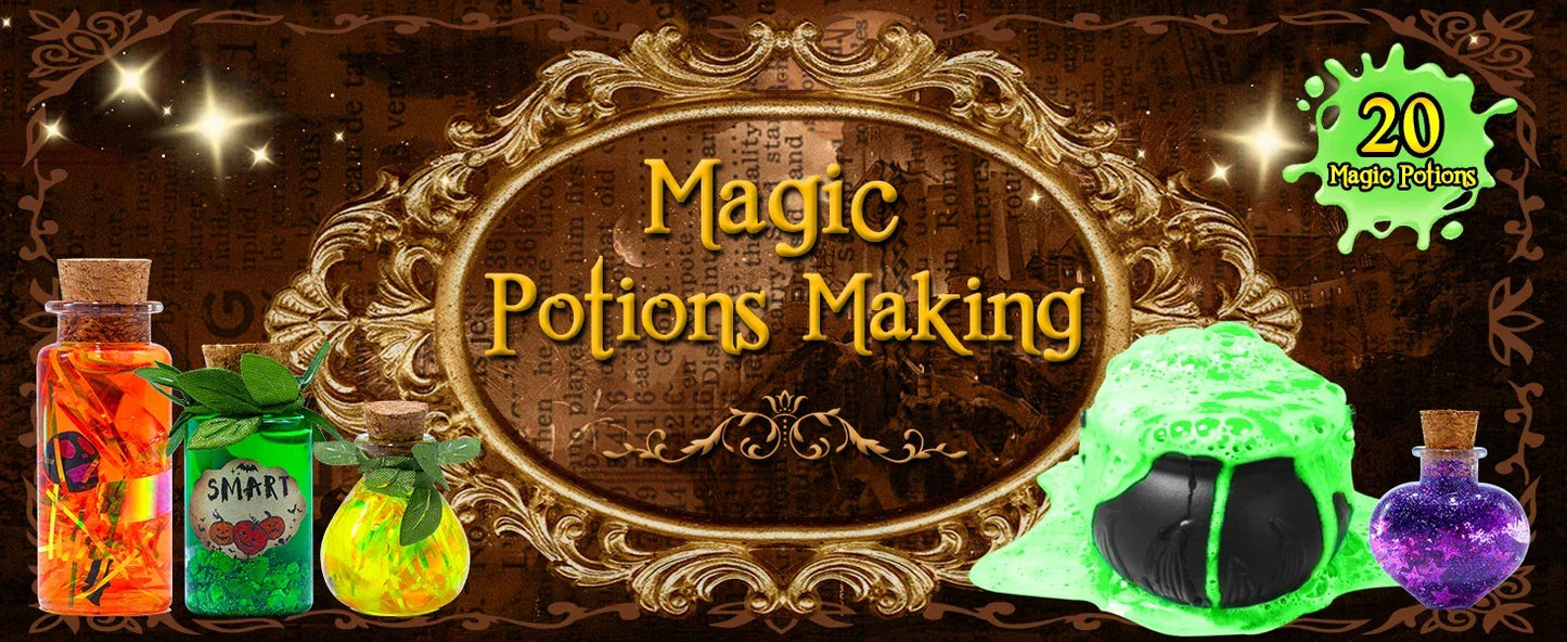 Fairy Magic Potions Kit Kids DIY Witch Glowing Spell Potion DIY Handmade Toys Science Experiments Kids Craft Kit Educational Toy
