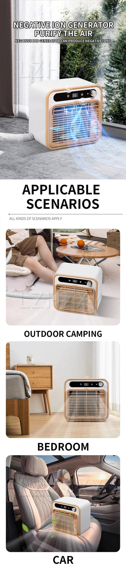 1500W New Split Mobile Air Conditioner Portable Installation-free Camping Tent Air Conditioner Parking Air Conditioner
