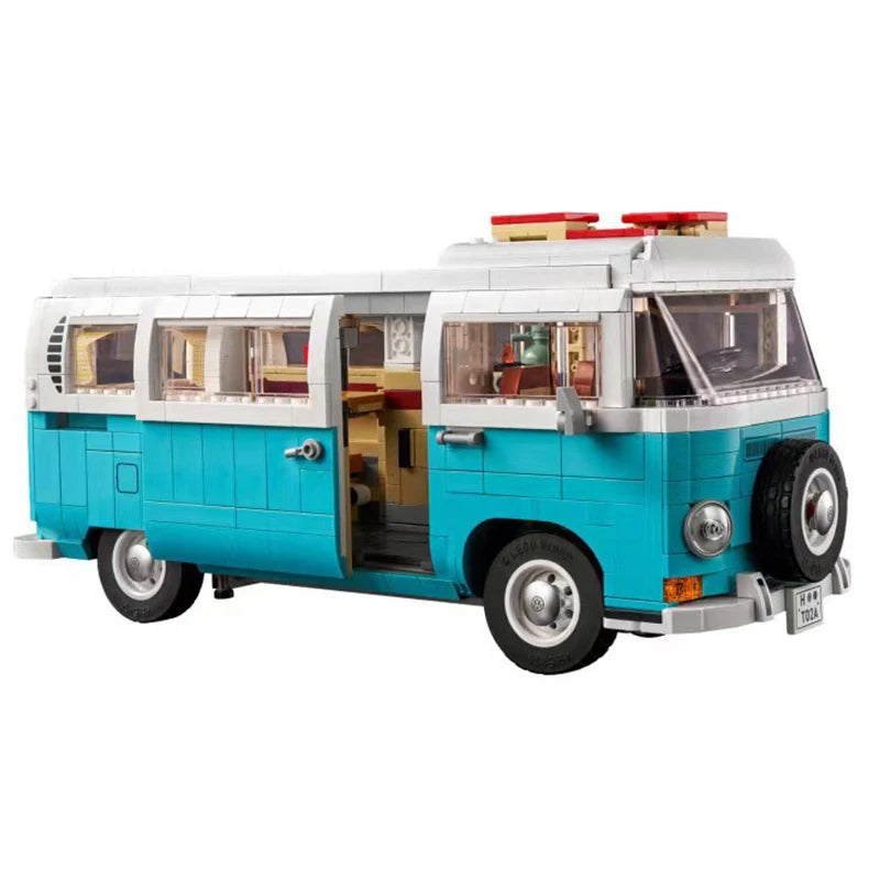 NEW In Stock Compatible 10279 The T2 Camper Car Van Model Building Blocks DIY Bricks Toys for Children Christmas Birthday Gift