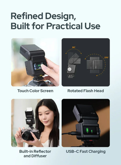 Godox iT32&X5 C/S/N/F/O TTL iFlash Camera Flash Compatible With X5 Wireless Flash Trigger Canon for Sony Nikon Fujifilm Olympus