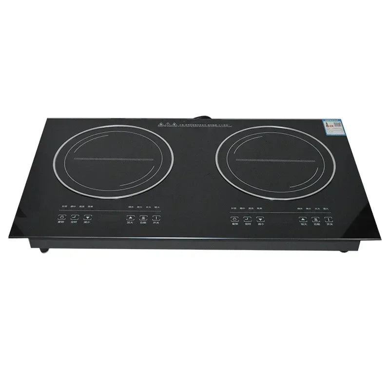 Double-Stove Induction Cooker Household Embedded Panel Cooktop Stove And Ceramic Stove Embedded Dual-Use Independent Control