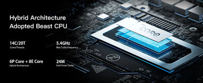MINISFORUM Mini PC MS-01 Intel Core i9 Intel 13th Gen Window 11 Mini Computer DDR5 5200Mhz 10 Gigabit Ethernet WIFI 6E Mini PC