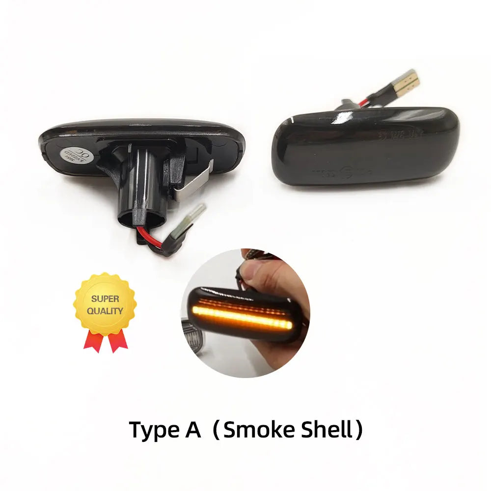 1 Set for Audi A3 S3 8L 2000-2003 A8 D2 1999-2002 TT 8N 2000-2006 LED Dynamic Side Marker Turn Signal Lights Indicator Lamps