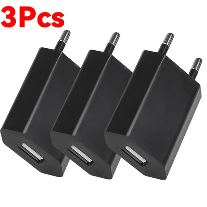 5V/1A Mini EU Plug Charger USB Mobile Phones Charger USB-C Quick Charger Wall Power Adapter Chargers For iPhone Samsung Xiaomi