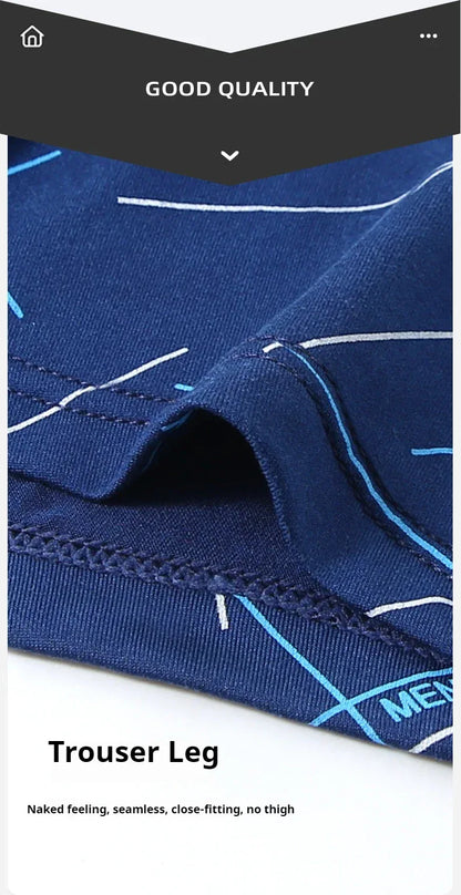 6Pcs Men's Sexy Underwear Boxers Mens Short Soft Comfortable Breathable Fashion Antibacterial Trunks Fitness Running Man Shorts