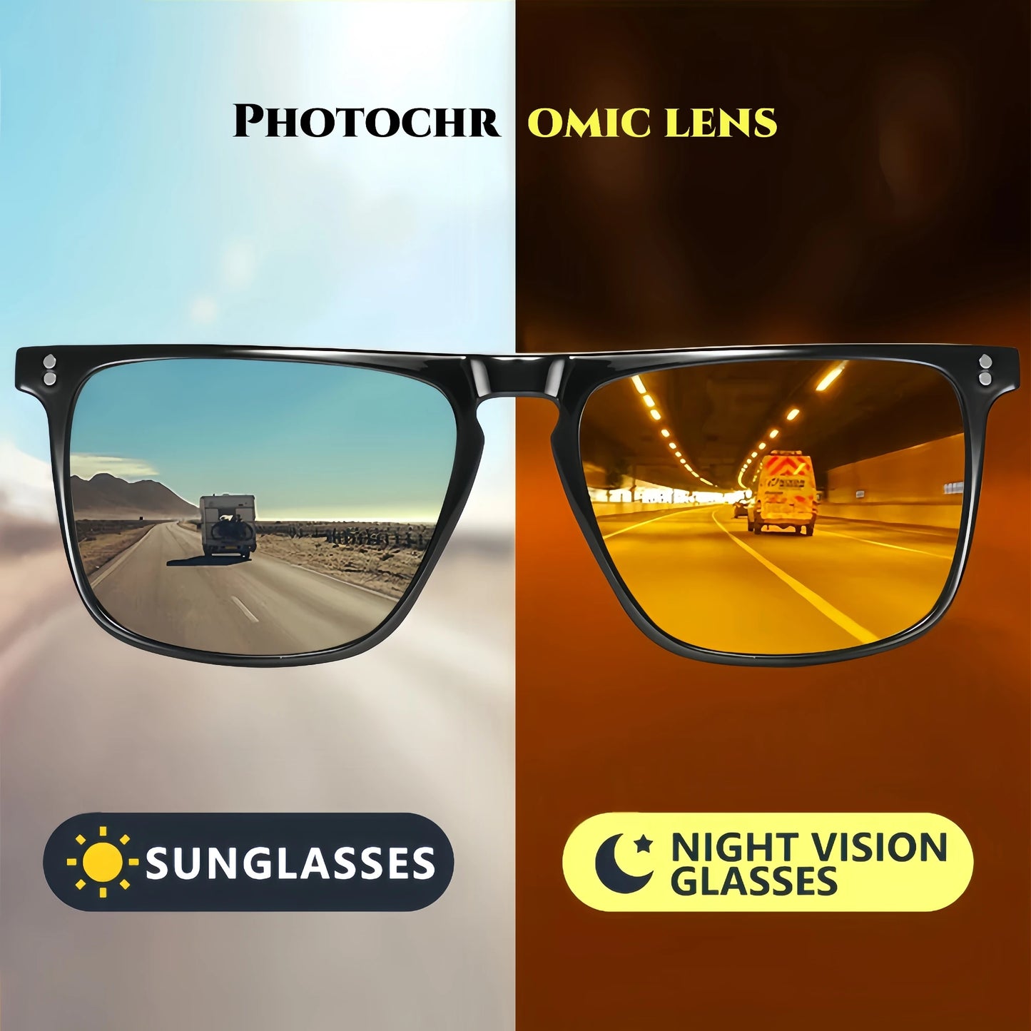 Fashion Blue-Light Shifting Sunglasses Micro-Rivet Design for Driving & Urban Escape Anti-Glare Daily Travel Essentials