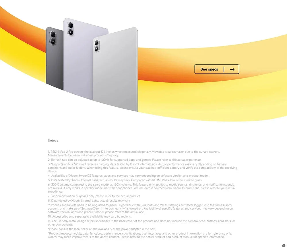Global Version Xiaomi Redmi Pad 2 Pro Wifi 8 + 256GB 12.1 Inch 2.5K Crystal-clear Certified Eye-care Display Quad Speakers Massive 12000mAh (type) Battery Tablet PC