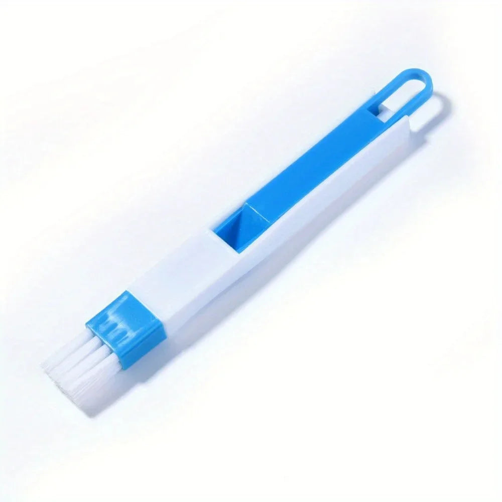 Portable Two-in-one Cleaning Brush Multifunctional Door and window Keyboard Groove Cleaner Dust Shovel Window Rail Cleaning Tool