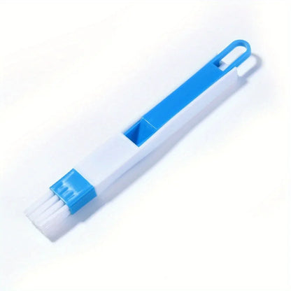 Portable Two-in-one Cleaning Brush Multifunctional Door and window Keyboard Groove Cleaner Dust Shovel Window Rail Cleaning Tool