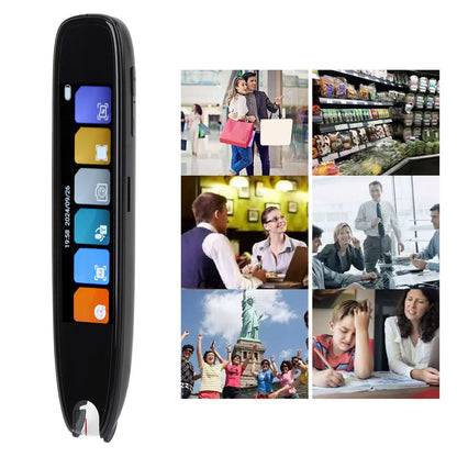 New WiFi Translation Pen 3.7 Inch Touchscreen Voice Translator 142 Languages Online Scanning Reading for Office Travel Study