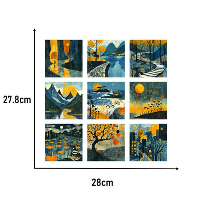 Autumn scenery Heat Transfer Stickers For Clothing Shoes Heat Transfer Stickers Or Clothing Hoodies DIYT Shirt Jacket Patches