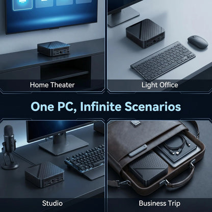 2026 Intel Core I9-8950HK Gaming Mini PC 16GB RAM 1TB/2TB SSD 4K WiFi6 BT5.2 Compact Mini Desktop Computer For Office Gaming