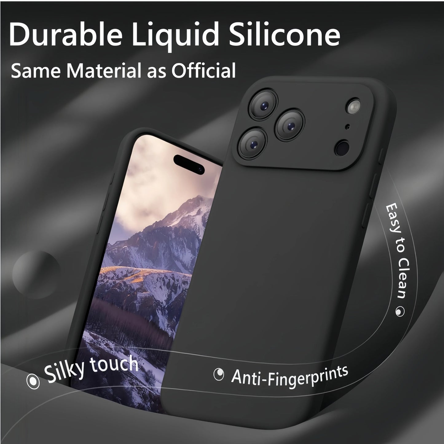 Liquid Silicone Protective Case for iPhone 17 Pro Max/17 /17 Pro,Camera All-Round Protection,Soft Microfiber Lining Anti-Scratch