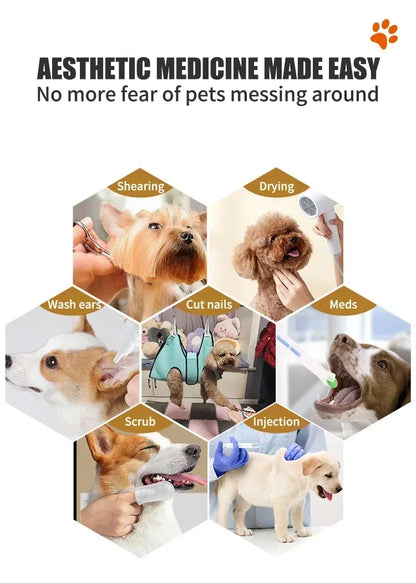 Pet Grooming Hammock Cat Dog Nail Clipper Fixer Teddy Hook Type Feeding Anti-scratch Artifact Cat Hammock