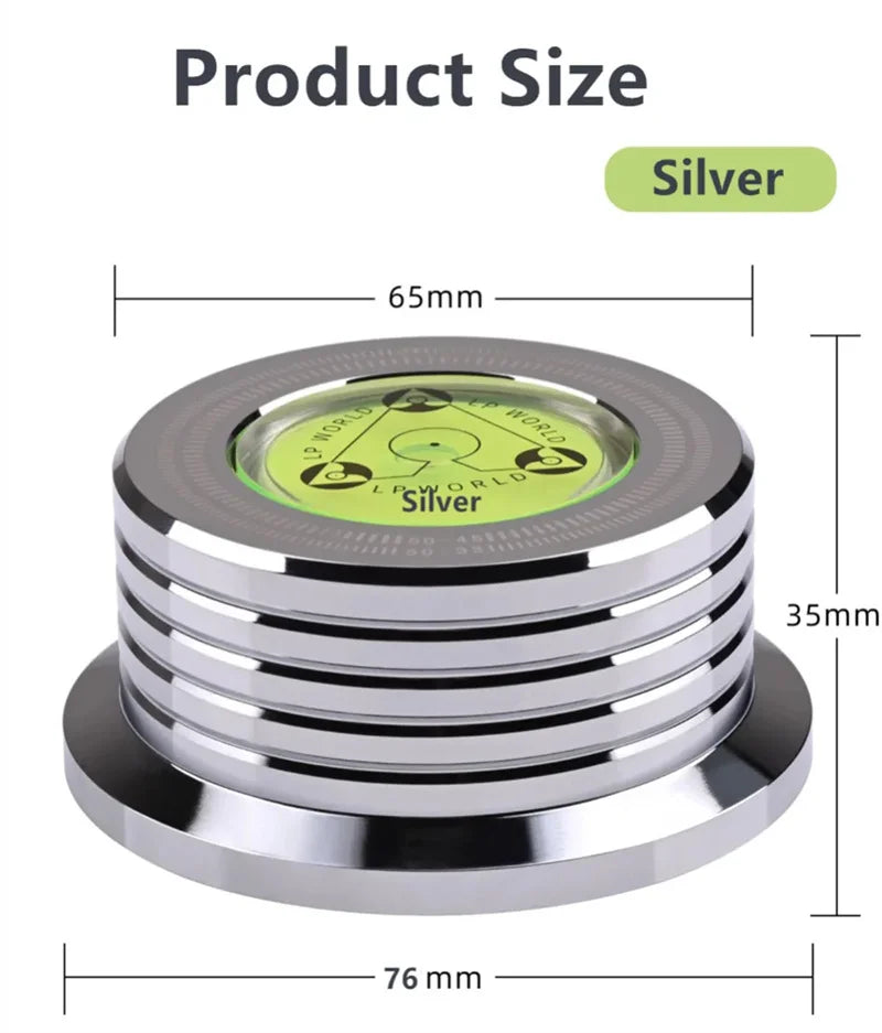 50Hz Alloy LP Vinyl Record Player Disc Turntable Stabilizer Level Aluminum Weight Clamp Music Player Consumer Electronics
