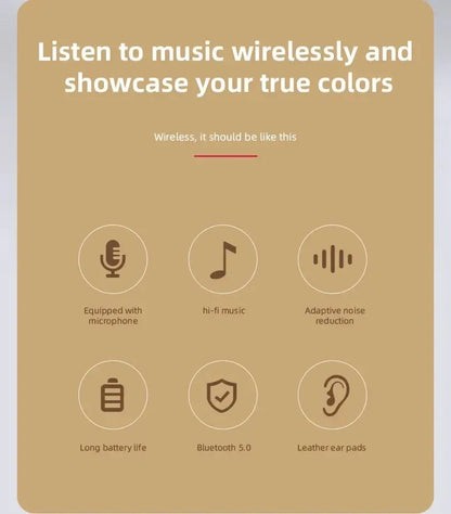 Handsfree Wireless Headphones Noise Canceling Headphone Earphone P47 headset Bluetooth Head Phone for iPhone Huawei Samsung S22