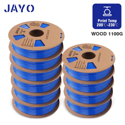 JAYO PETG/PLA+/SILKPLA/PLAMeta/PLAMatte/ABS/ PLA Filament 1.75mm 1.1/0.65KG 3D Printer Filament For FDM 100% No Bubble Mix Color
