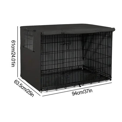 Pet Cage Cover Oxford Pet Crate Cover Pet Crate Cover Windproof Dog Kennel Cover Waterproof Dog Cat Cage Cover For Indoor