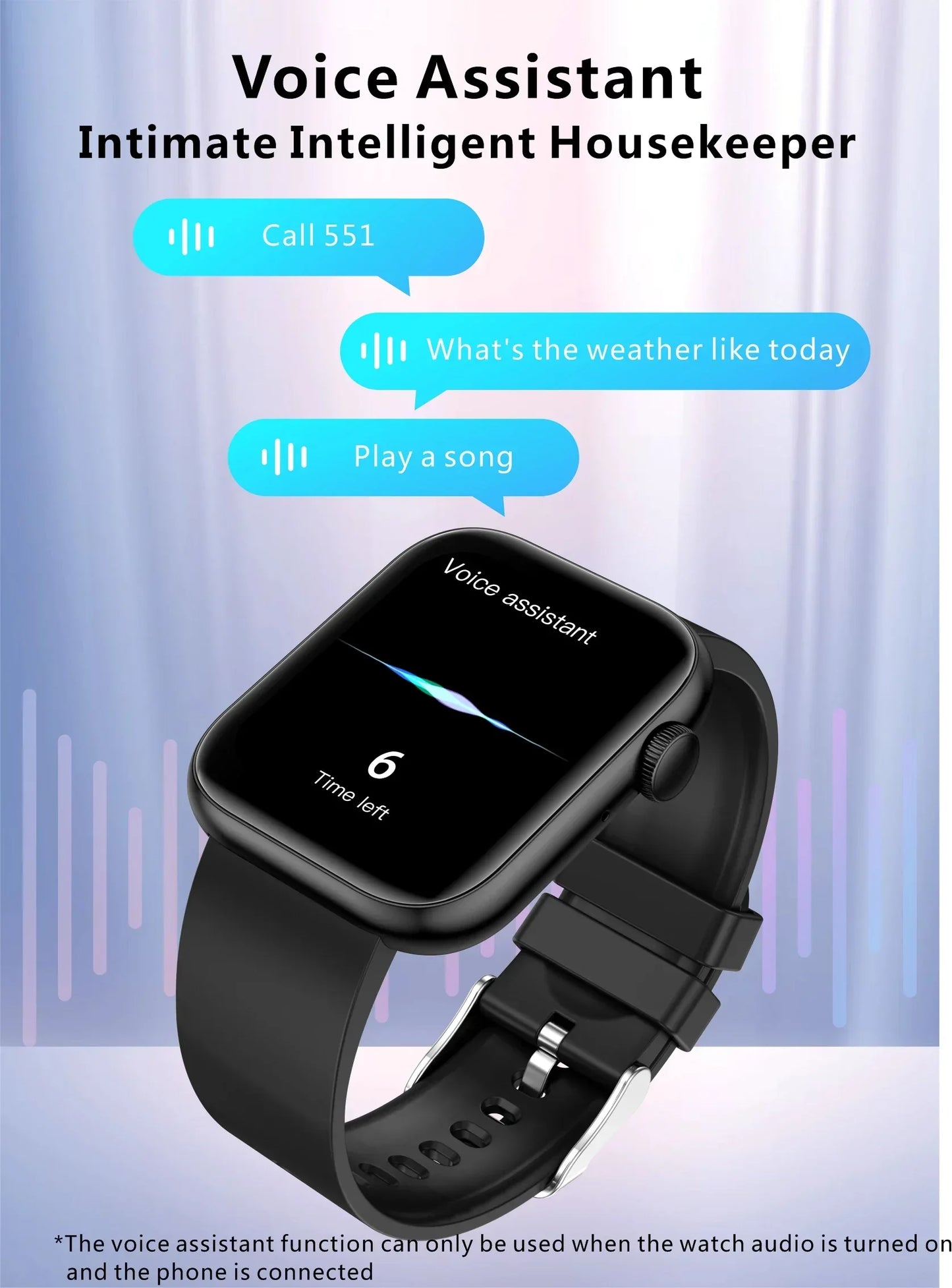 LIGE New Women Smart Watch 1.85 Full Touch Bluetooth Call Smart Wristwatch Body Temperature Watch Sports Bracelet Men Smartwatch