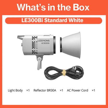 Godox Litemons LE200Bi/LE300Bi/LE600Bi Bi-color LED Light Unmatched Brightness APP Control with Bowens Mount for Shooting