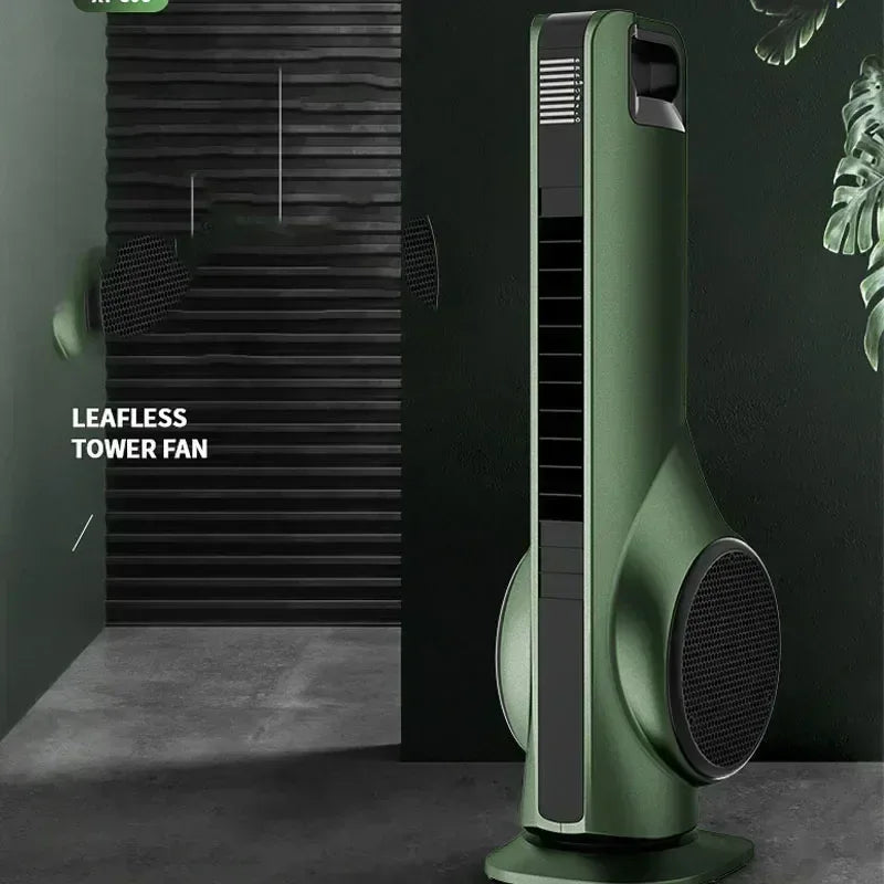 Portable 220v Leafless Electric Fan Tower Air Conditioning Fan Bedroom Silent Remote Control Indoor Purification Air Circulation