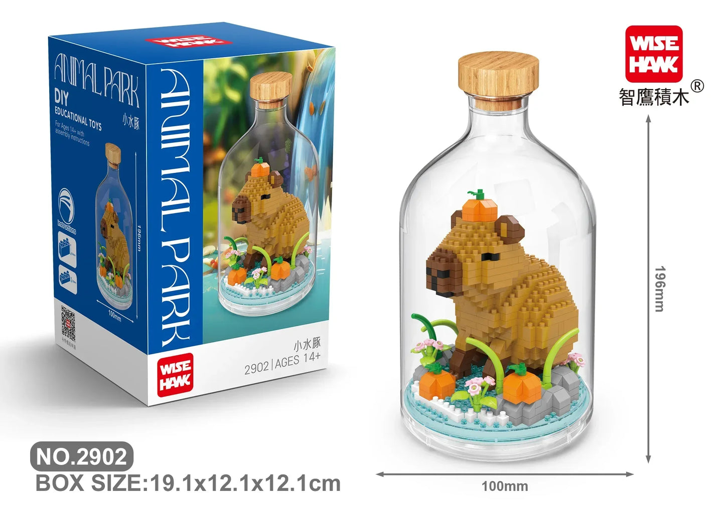 MOC Building Blocks Animal Model Bird Bald Eagle Parrot  DIY Assembly  Bricks Creative Games Collection Toys Xmas Gifts