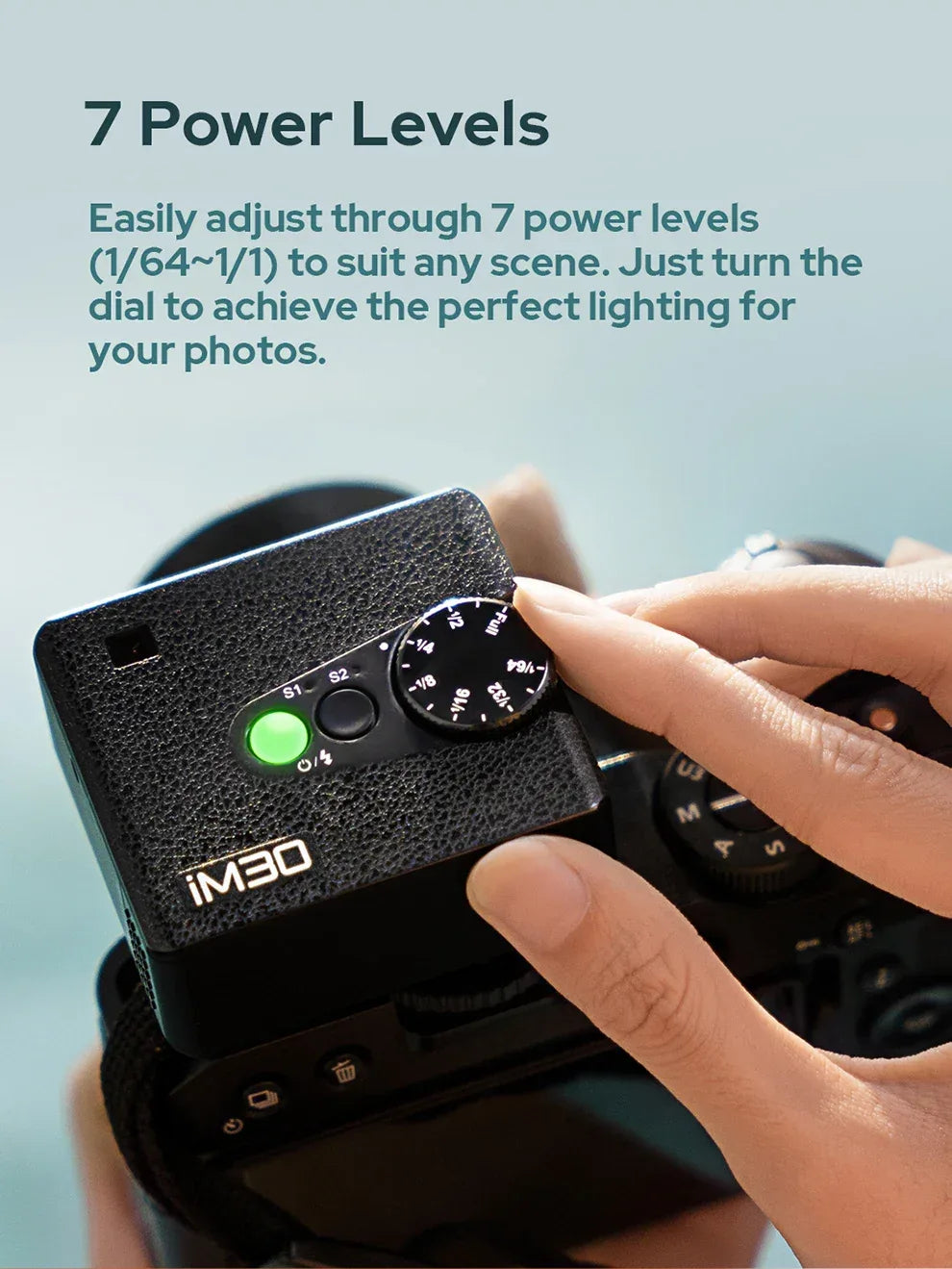 Godox iM30 iFlash Camera Flash GN15 7Power Levels Universal Hot Shoe on Camera Mini Flash for  Fuji Sony zv1 zve10 Ricoh gr3