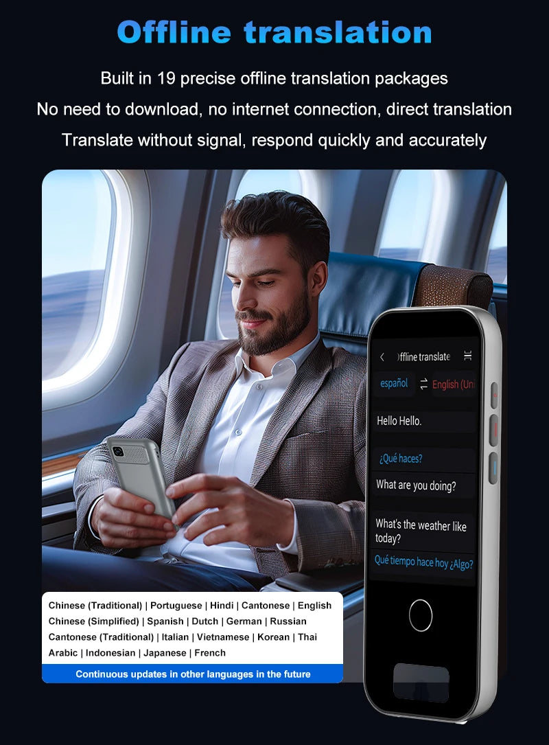 Scan Translation Machine Support 148 Language Translator Device AI Translator With ChatGPT Translator offlin Translation Tourism