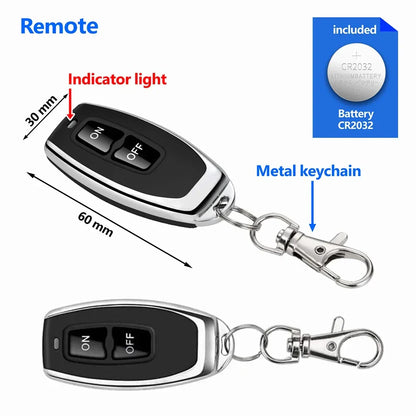 DC 12V 433Mhz RF Wireless Remote Control Switch Relay 1CH Receiver Module For LED  Door Electromagnetic Lock Smart home DIY