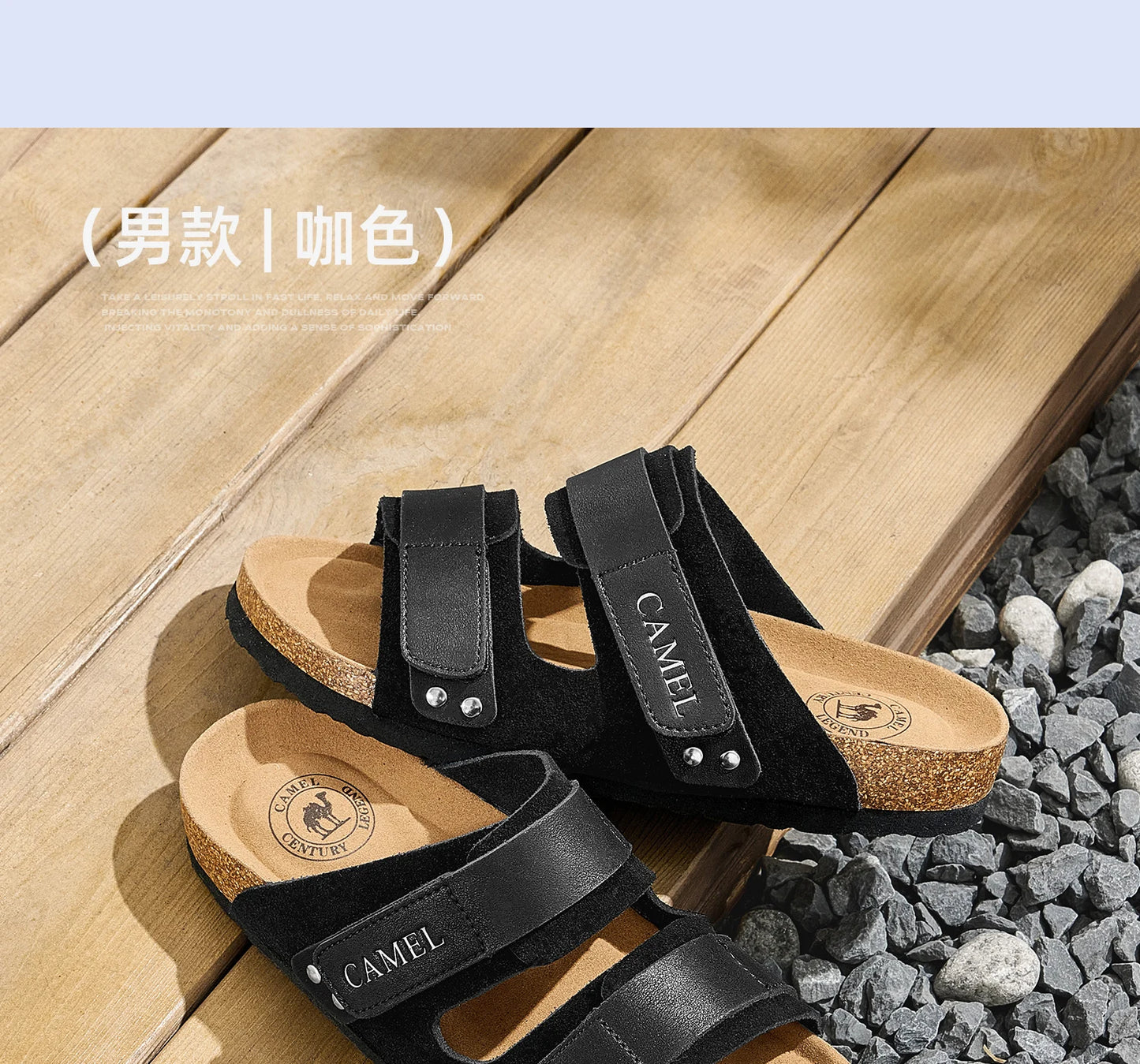 GOLDEN CAMEL Men's Shoes Non-slip Retro Breathable Casual Shoes for Men Women Beach Sandals Summer Fashion Shoes Luxury