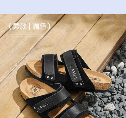 GOLDEN CAMEL Men's Shoes Non-slip Retro Breathable Casual Shoes for Men Women Beach Sandals Summer Fashion Shoes Luxury